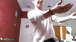 curly haired cougar craves deep dick penetration